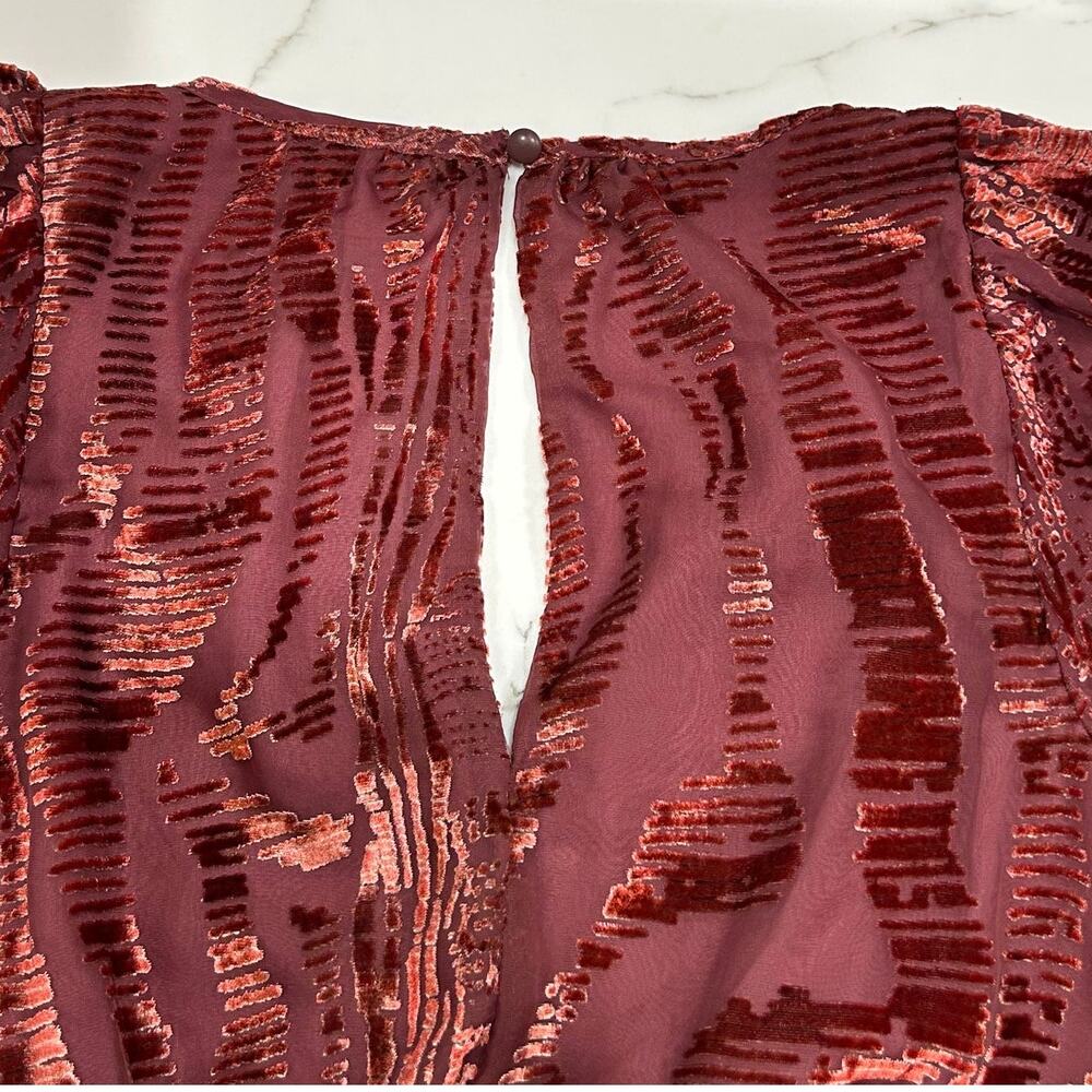 Anthropologie Somerset Jumpsuit Velvet Burnout Edition Women's Size XS - Picture 7 of 16